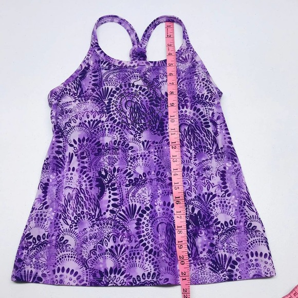 EUC Athleta Racer Back Bra Yoga Athletic Tank Top SMALL Purple - Picture 2 of 5